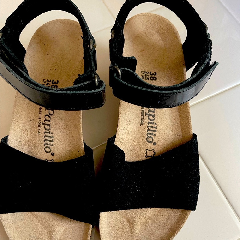 Birkenstock Papillo wedges, 38 black